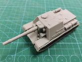 3d Printed 1/35/72 Soviet U-18 Assault Self-Propelled Gun Kit